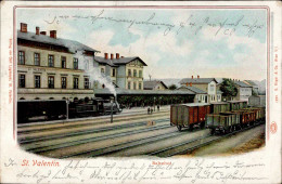 St. Valentin (Österreich) Bahnhof Eisenbahn I-II (Ecken Abgestossen, Fleckig) Chemin De Fer - Sonstige & Ohne Zuordnung