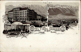 Innsbruck (Österreich) Hotel Tirol Carl Landsee I-II (Randmangel, Ecken Abgestossen) - Otros & Sin Clasificación