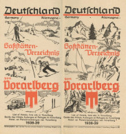 Vorarlberg (Österreich) Gaststättenverzeichnis Von Vorarlberg 1938-39 II - Altri & Non Classificati