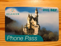 Prepaid Phonecard Belgium, Belgacom - Neuschwanstein, Germany - GSM-Kaarten, Herlaadbaar & Voorafbetaald