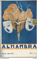 CD / Vintage / Old Theater Program 1926 // Programme Théâtre ALHAMBRA ALGER Algérie Cavalier LAFLEUR // - Programma's