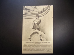 België - Belgique - CPA  Bruxelles - Manneken Pis En Chasseur Alpin - Unused Card - Personnages Célèbres