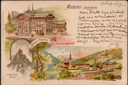 Mieders (Österreich) Hotel Und Pension Lerchenhof I-II (Ecken Bestoßen) - Autres & Non Classés