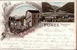 Pfunds (Österreich) Gasthof Und Pension Zur Post 1896 I-II - Autres & Non Classés