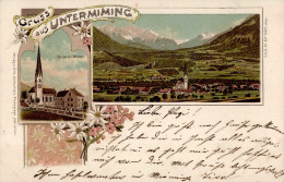 Untermieming (Österreich) Kirche Mit Wiedum 1898 I-II - Autres & Non Classés