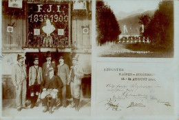 Admont (Österreich) Kaiser-Schiessen 15. Bis 19. August 1900 Tracht II (Stauchung, Marke Entfernt) - Autres & Non Classés