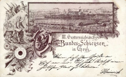Graz (Österreich) Vorläufer 1898 III. Österreichisches Bundesschießen I-II - Andere & Zonder Classificatie