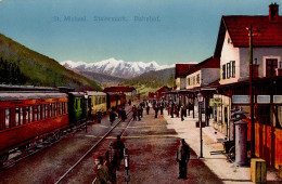 Sankt Michael In Obersteiermark (Österreich) Bahnhof Eisenbahn Postamt I- Chemin De Fer - Altri & Non Classificati