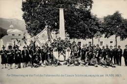 Lienz (Österreich) Fahnenweihe Der Lienzer Schützenkompanie 18. August 1912 I- - Other & Unclassified
