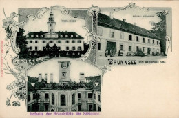 Brunnsee (Österreich) Post Brandstätte Schloss I-II - Otros & Sin Clasificación