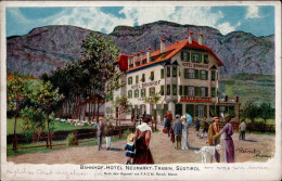 Neumarkt Tramin (Italien) Hotel Bahnhof Künstlerkarte Reisch 1914 I-II - Otros & Sin Clasificación
