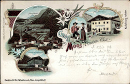 Moos In Passeier (Italien) Josef Hofers Gastwirtschaft 1898 I-II (Ecken Bestoßen) - Otros & Sin Clasificación