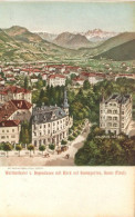 Bozen (Südtirol) Walterhotel Rosengarten Klapp-AK RS Militär Konzert Programm I-II (Abschürfungen Klapprand) - Andere & Zonder Classificatie