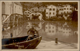 Klausen (Italien) Soldat Katastrophe Hochwasser 1921 Foto-AK I-II - Other & Unclassified