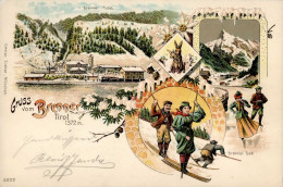 Brenner (Südtirol) Winterlitho 1898 I-II - Other & Unclassified