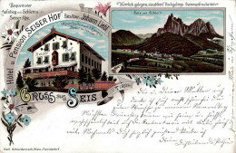 Seis (Italien) Hotel Und Pension Seiser Hof 1899 I-II - Other & Unclassified