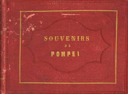 Pompei (Italien) Album Mit 45 Eingeklebten Bildern (8,5x6,5 Cm) Ca. 1870 II - Autres & Non Classés