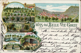 Gorze (Frankreich) Gasthaus Belle-Vue-Gorze Schießstand 1898 II (Stauchungen) - Otros & Sin Clasificación