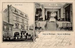 Mörchingen (Frankreich) Hotel Nancy 1907 I-II (fleckig) - Other & Unclassified