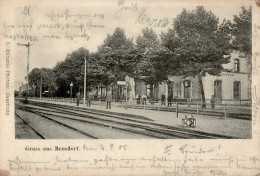 Dieuze Bensdorf (Frankreich) Bahnhof 1905 II (leichte Stauchungen) - Andere & Zonder Classificatie