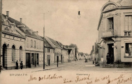 Brumath (Frankreich) Weststrasse 1906 I-II (fleckig) - Other & Unclassified