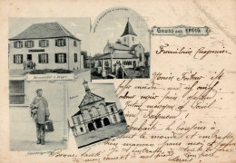 Epfig (Elsass) Gasthaus Dreyer Rathaus 1901 II (Stauchungen) - Autres & Non Classés