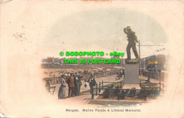 R505074 Margate. Marine Parade And Lifeboat Memorial. Postcard. 1904 - Monde