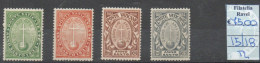 Vaticano - 1933 - "Anno Santo Straordinario", Serie Completa, 4 Valori, Traccia Di Linguella, Catalogo 15/18 - Ongebruikt