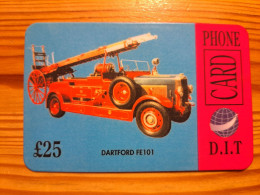 Prepaid Phonecard United Kingdom, D.I.T - Fire Engine - Bedrijven Uitgaven