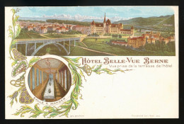 14469 - SUISSE -  Hôtel BELLE-VUE - BERNE - DOS NON DIVISE. - Berne
