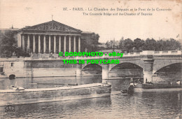 R505355 Paris. The Concorde Bridge And The Chamber Of Deputies. L Abeille - Monde