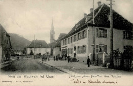 Bitschweiler (Elsass) Kirche Hotel Zum Grünen Baum I-II - Altri & Non Classificati