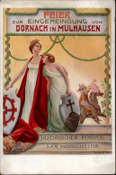 Dornach (Elsass) Feier Eingemeindung 7. Juni 1914 I-II (fleckig) - Autres & Non Classés