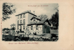 Metzeral (Elsass) Gasthaus Zur Eisenbahn I-II Chemin De Fer - Other & Unclassified
