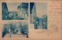 Reichenweier (Elsass) Rathaus Langes Strasse Schützenhaus 1899 I- - Sonstige & Ohne Zuordnung