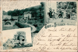 Stoßweier (Elsass) Hittelbach Katzenstein Trachten 1898 I-II (fleckig) - Altri & Non Classificati