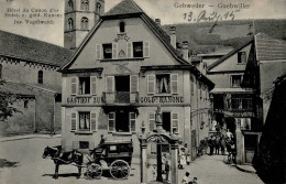 Gebweiler (Elsass) Gasthaus Zur Goldenen Krone 1915 I- - Altri & Non Classificati