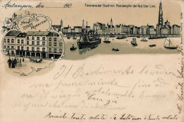Antwerpen (Belgien) Hotel Stadt Frankfurt 1904 I-II - Other & Unclassified