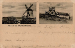 Sonderburg Dybbol Banke (Dänemark) Windmühle 1902 II (Ecken Abgestoßen) - Dinamarca