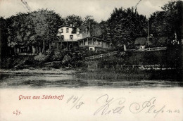 Sonderhav (Dänemark) Gruss Aus Süderhaff 1901 II (Marke Entfernt) Montagnes - Dinamarca