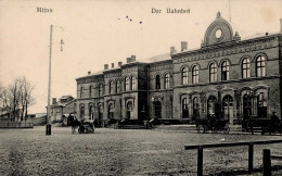 Mitau (Lettland) Bahnhof 1916 I-II (fleckig) - Latvia