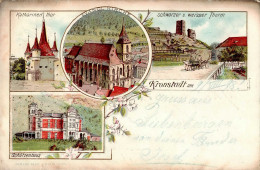 Kronstadt Schützenhaus Ev. Kirche 1898 II- (kleiner Riss) - Roumanie