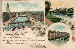 Göteborg (Schweden) Pferdebahn 1899 I-II - Suecia