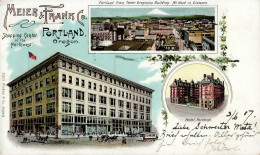 Portland Oregon (Vereinigte Staaten Von Amerika) Hotel Portland Handlung Meier & Frank Co. 1907 I-II - Altri & Non Classificati