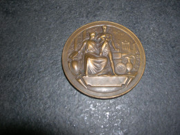 Medaille Commémorative En Bronze Par Cantillon Ville De Toulouse Renovation Des Metiers 4cm - Sonstige & Ohne Zuordnung