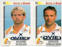 CALCIATORI - Calcio - Figurine Panini-calciatori 1997-98-n. #444 CASTEL DI SANGRO (M. NUNZIATO-G. CORNACCHINI) - Italienische Ausgabe