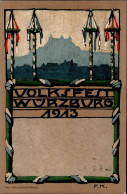 Bayern-GSK Würzburg Volksfest 1913 Sign. FK Verlag Scheiner I-II - Altri & Non Classificati