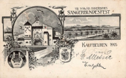 Bayern-GSK Kaufbeuren VIII. Schwäb. Bayerisches Sängerbundesfest 1905 I-II (etwas Fleckig) - Other & Unclassified