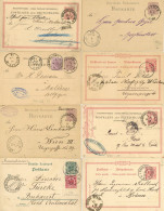 Deutsches Reich Sammlung Klaucke-Stempel (27 Belege), Meist Als Auslands-Ganzsachen Gelaufen - Autres & Non Classés
