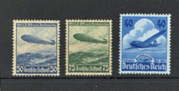 3. Reich 10 Jahre Lufthansa** Zeppelin LZ. 129 Kpl. ** Mit Vollem Originalgummi Ohne Falz Dirigeable - Andere & Zonder Classificatie